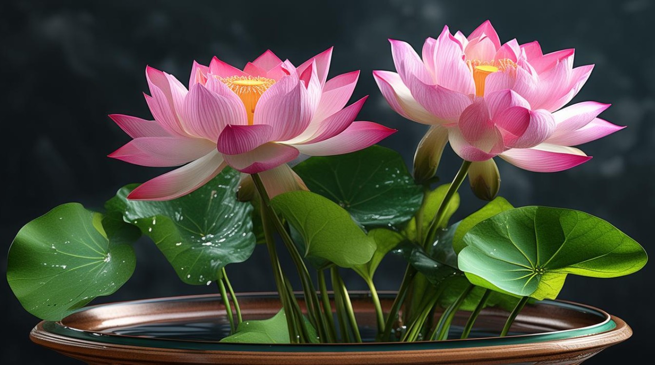 盆栽荷花好养吗？打造家居水景的简易指南-图1