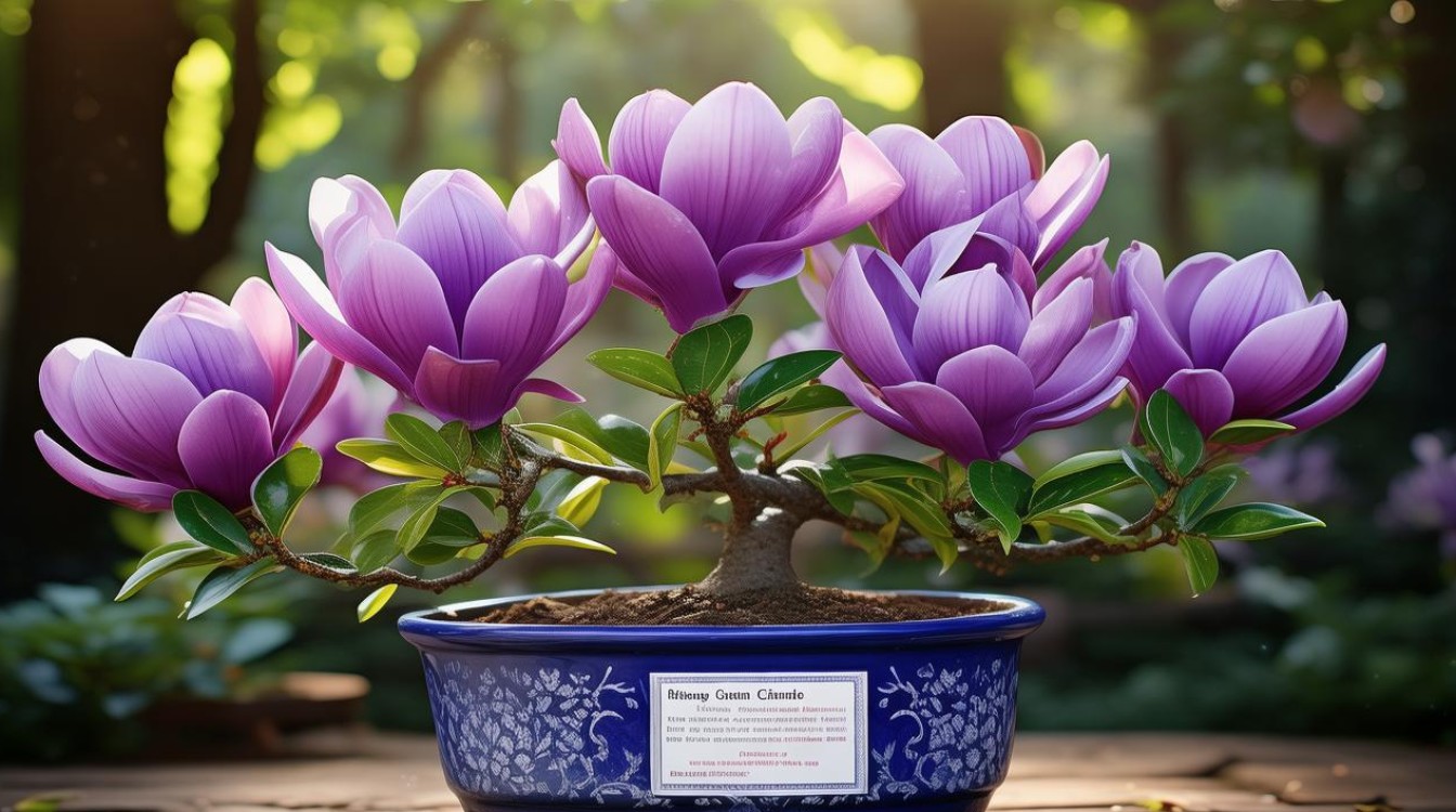 如何种植和养护紫玉兰盆栽？-图2