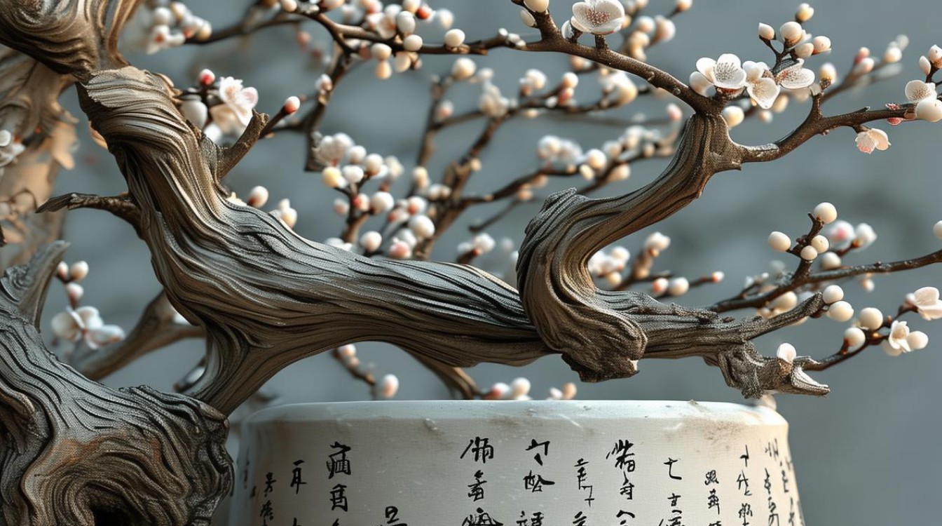 如何让梅花盆栽枝干变粗壮？-图2