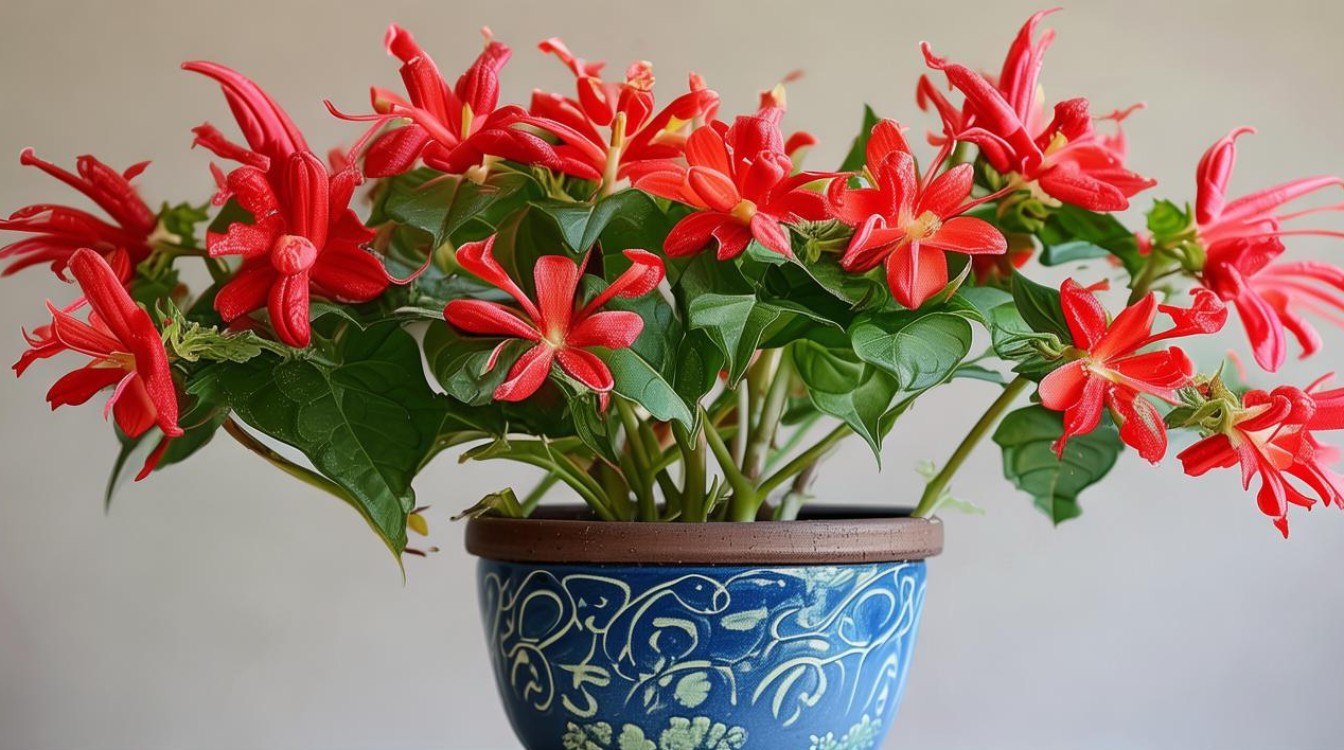 盆栽炮仗花图片，盆栽炮仗花图片大全-图1