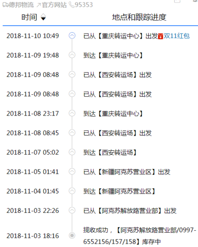 汉阳德邦物流电话多少?