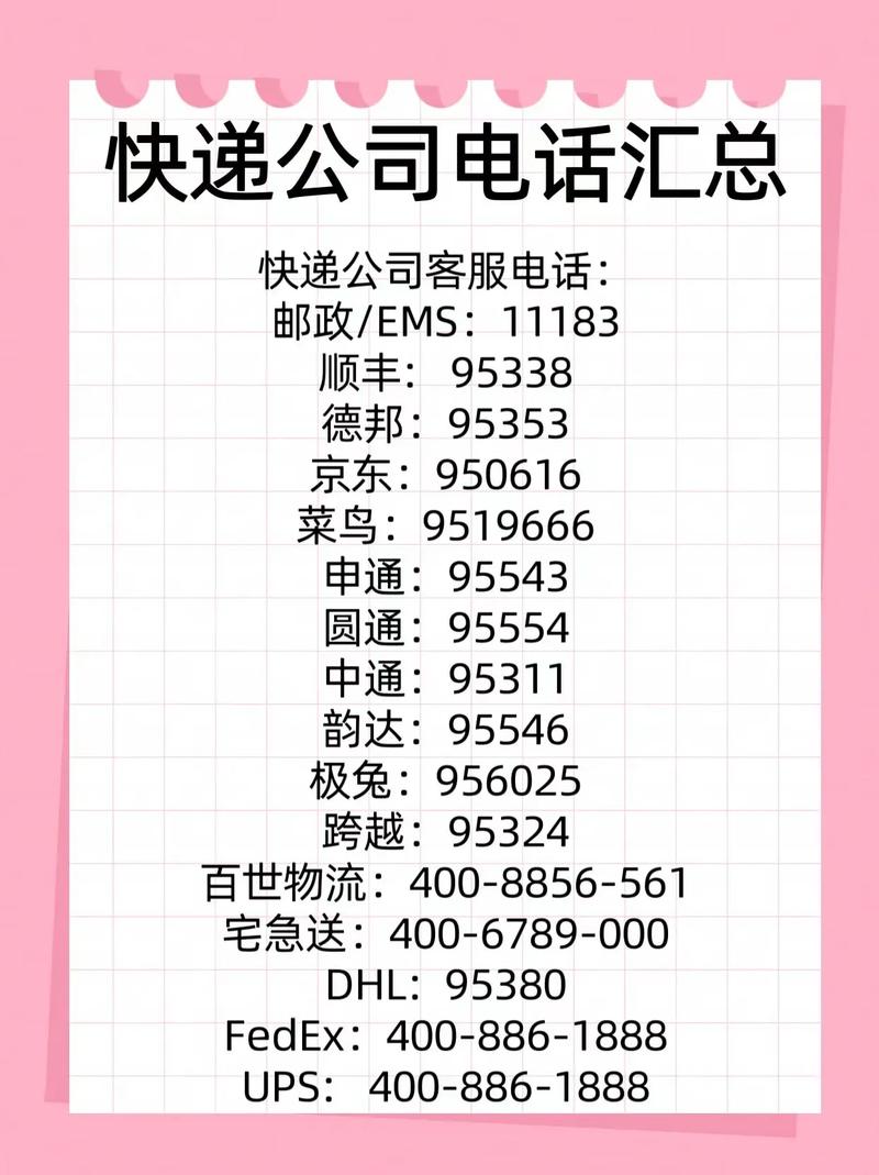 广州急送达物流电话是多少？